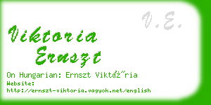 viktoria ernszt business card